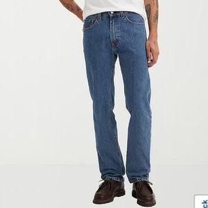 Levi's Men's 505 Straight Regular Fit Jeans - Medium Wash - 30W X 32L